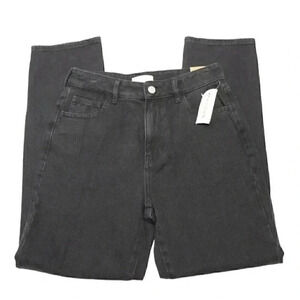 NWT Pacsun Mom Jeans Size 25 Black Denim Grunge 90s High Rise 100% Cotton